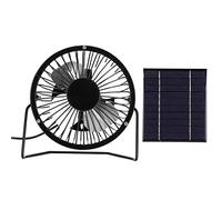 Qudinip Ventilatore a Pannello Solare Ventilatore Portatile Leggero Ed Efficiente Ad Energia Solare per Campeggio, Escursionismo, Pesca, 2,5 W
