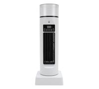 Qudinip Ventilatore a torre da tavolo, aria condizionata portatile con telecomando, regolazione della velocità a 6 livelli, luce notturna a 7 colori per scrivania, ufficio, dormitorio