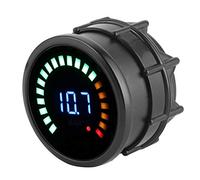 Qudinip Voltmetro per Auto da 2 Pollici con Display Digitale a LED Alta Precisione e Basso Consumo Energetico per Veicoli a 12 V Misuratore Universale di Colore Nero