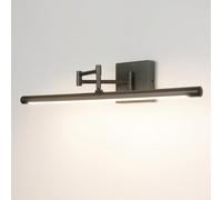 qudkdhs Aplique de pared LED ajustable para baño y sala de estar - Blanco frío de 6000 K con brazo oscilante