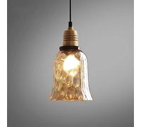 qudkdhs Lampada a Sospensione in Vetro ambrato Irregolare Stile Cottage, Lampada da soffitto Decorativa per Bagno, luci sospese per Soggiorno, Camera da Letto