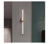 qudkdhs Lámpara de pared LED moderna, apliques de pared de tira larga para sala de estar, dormitorio minimalista, luz de noche, decoración de interiores para el hogar, accesorio de iluminación