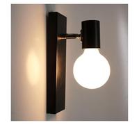 qudkdhs Nordic Wrought Iron Wall Sconces E27 Retro Bedside Wall Lamp Vintage Indoor Lighting Bedroom Living Room Home Decor Wall Light