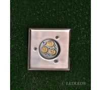 qudrato Faretto incasso segnapassi calpestabile carrabile MR16 led luce CALDA12V