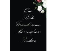 Que Bello Grandissimo Meraviglioso sindaco: Quaderno blocco note con pagine a righe, Taccuino Appunti Regalo per Sindaco | 110 pagine | Formato A4