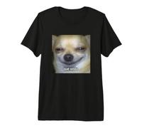 ¿Qué Onda? Divertente Chihuahua Cane Sfocato Meme Spagnolo Maglietta Premium
