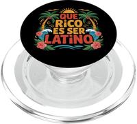 Que Rico Es Ser Latino Cultura orgogliosa citazione ispanica PopSockets PopGrip per MagSafe