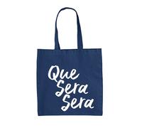 Que Sera - Borsa Tote IN Tela - Musica Testo Canzone Doris Day Calcio Canto