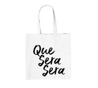 Que Sera - Borsa Tote IN Tela - Musica Testo Canzone Doris Day Calcio Canto