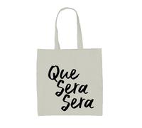Que Sera - Borsa Tote IN Tela - Musica Testo Canzone Doris Day Calcio Canto