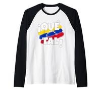 Qué Tal Franela Con Frase Venezolana Magliette Da Venezuela Maglia con Maniche Raglan