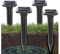 Queath Repellente Solare per Talpe, Gopher e Altri Repellenti per Talpe 4 Pezzi, Repellente per formiche Regina per Giardino e Campeggio, Gopher, Repellente per Serpenti Talpa