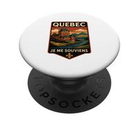 Quebec - Castello di Je Me Souviens PopSockets PopGrip Adesivo