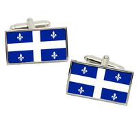 Quebec Provincia (Canada) Bandiera Gemelli IN Cromata Scatola Regalo