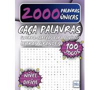Quebra-Cabeças para adultos Caça Palavras: Portuguese Word Search For Adults Large Print - Letras Grandes | Livro em português com 100 Jogos & + de ... Tempos livres, Ferias e Viagens | MEV Games