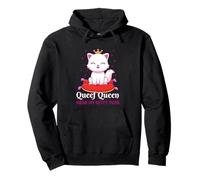 Queef Queen Hear My Kitty Purr - Divertente meme di Gen Z Unhinged Cat Felpa con Cappuccio