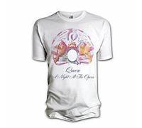 QUEEN - A NIGHT AT THE OPERA - OFFICIAL MENS T SHIRT - Bianco, Medium