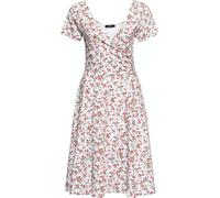 Queen Abito swing da donna Kerosin in look wrap bianco S Bianco