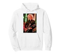 Queen & Adam Lambert Brian May Chitarrista di Dick Barnatt Felpa con Cappuccio