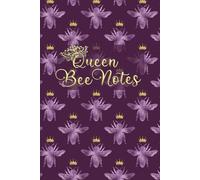 Queen Bee Notes: Elegant Lined Journal for Women | 6x9 Inches | 120 Pages | Purple Pink and Gold Crowned Bee Design | Perfect for Notes, Journaling, Planning, and Gift Giving