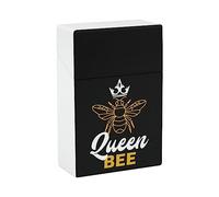 Queen Bee - Portasigarette portatile, con porta sigarette, custodia protettiva a portafoglio, per uomini e donne