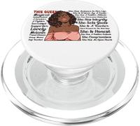 Queen Black Girl Magic Melanin Poppin Girl Power Donne Donne PopSockets PopGrip per MagSafe