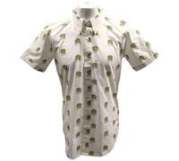 Queen Casual Shirt Crest Pattern White autorizzato Uomo maglietta