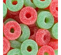 Queen City Candy Cave - Ghirlanda natalizia a forma di anello, caramelle spolverate di zucchero e caramelle aromatizzate alla ciliegia e lime, 230 ml