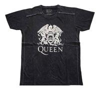 Queen Classic Crest Black autorizzato Uomo maglietta