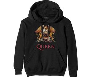 Queen Classic Crest Black L Felpa con cappuccio