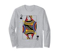 Queen Clubs - Costumi Divertenti e Facili per Halloween Fronte e Retro Maglia a Manica