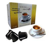 Queen Coffee 50 Capsule Caffè Compatibili Nespress Miscela Espresso Bar