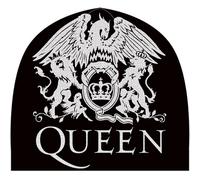Queen 'Crest' (Black) Beanie Hat - NUOVO E UFFICIALE