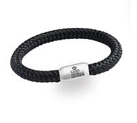 Queen Elisabeth II - Bracciale in corda nautica con incisione e chiusura magnetica Windsor, 21 cm, Metallo