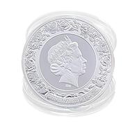Queen Elisabetta II, Moneta commemorativa, 1926-2022 Sua Maestà, Regina Elisabetta II, Regalo Rotondo per Souvenir per Il Dolore della Regina Britannica Elisabetta II