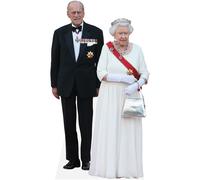 Queen Elizabeth II And Prince Philip (Duo) Mini ritaglio di celebrità