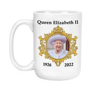 Queen Elizabeth II, tazza in ceramica della regina dell'Inghilterra, souvenir della famiglia reale, tazza da collezione della regina Elisabetta II, tazza ricordo della regina Elisabetta II, tazza