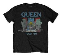 Queen Freddie Mercury World Tour 1980 Stage ufficiale Uomo maglietta unisex