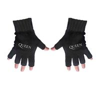 Queen Guanti Classic Band Logo Nuovo Ufficiale Nero Fingerless Size One Size