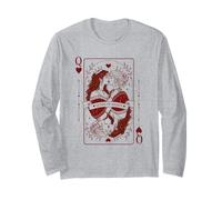 Queen Hearts Orgoglio Lesbico | Romance Gothic LGBTQ Maglia a Manica