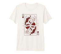 Queen Hearts Orgoglio Lesbico | Romance Gothic LGBTQ Maglietta Premium
