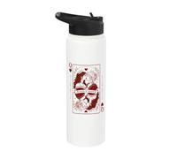 Queen Hearts Orgoglio Lesbico | Romance Gothic LGBTQ Stainless Steel Insulated Water Bottle