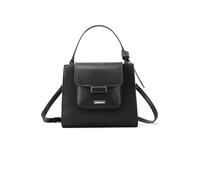 QUEEN HELENA Borsa a Mano Grande Rigida con Tracolla Rimovibile Casual Donna M1040 (Nero)