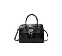 QUEEN HELENA Borsa Grande a Mano con Tracolla Rimovibile Elegante Donna M1064 (Nero)