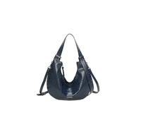 QUEEN HELENA Borsa Grande a Spalla Morbida con Tracolla Rimovibile Casual Donna M2001 (Blu)