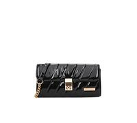 QUEEN HELENA Borsetta Lucida Elegante a Tracolla Pochette Rigida Donna 7032 (7033 Nero)