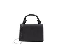 QUEEN HELENA Pochette Elegante con Strass Borsetta Cerimonia con Tracolla Donna (S807 Nero)