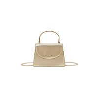 QUEEN HELENA Pochette Elegante con Tracolla Rimovibile Borsetta a Mano Donna 7045 (Oro)