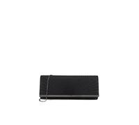 QUEEN HELENA Pochette Leggera Rigida Clutch Elegante a Mano e Tracolla Borsetta da Cerimonia Festa Evento Donna (S701 Nero)