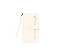 QUEEN HELENA Portafoglio con Zip e Laccetto da Polso Mini Pochette Donna PF22-8 (Beige)